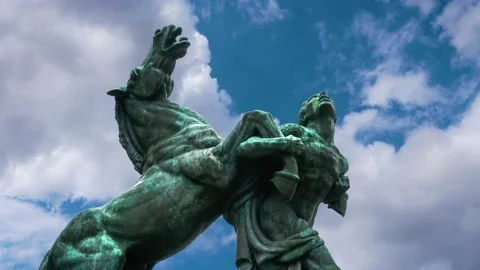 BELGRADE STATUE 2 TIMELAPSE Stock Footage 136338164