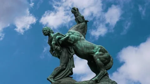 BELGRADE STATUE TIMELAPSE Stock Footage 136337139