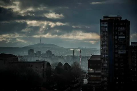 Belgrade before the storm Stock Photos