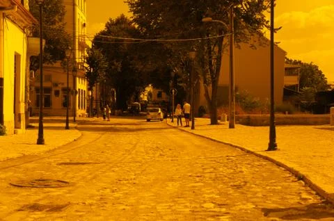 Belgrade in sunset Stock Photos