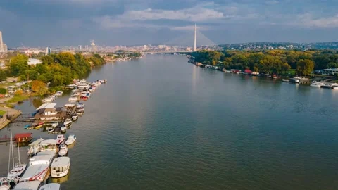 Belgrade timelapse - Blok 70a take 2 Stock Footage 148695281