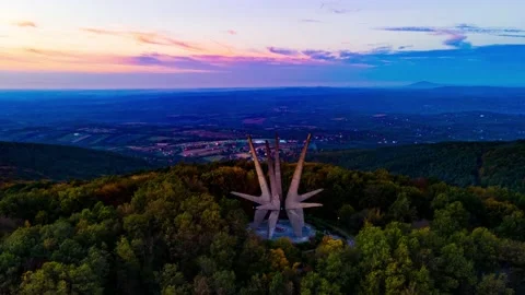 Belgrade timelapse - Kosmaj monument take 1 Stock Footage 148992457