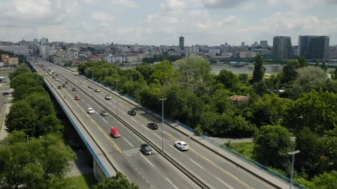 Belgrade Traffic Video stock 117835802