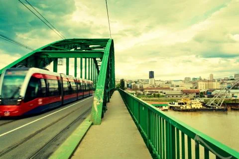Belgrade tram Stock Photos