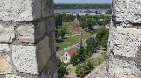 Belgrade, view of the river Video stock 32288868