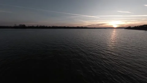 Belgrade waterfront - Danube river Stock Footage 303940254