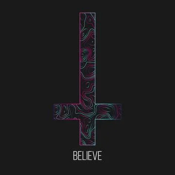 Believe abstract vector illustration Stock Illustration