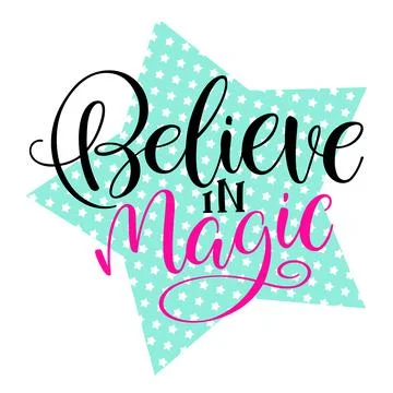 Believe in magic 库存插图