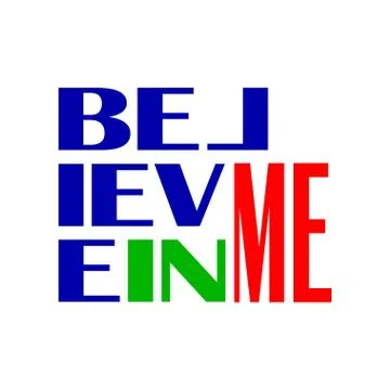 Believe me Stock Illustration