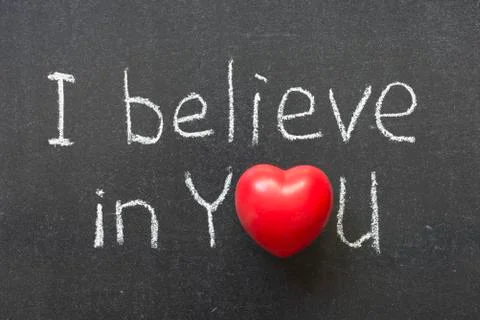 Believe in you Stock Photos