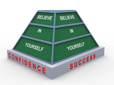 Believe in yourself Stock Illustration