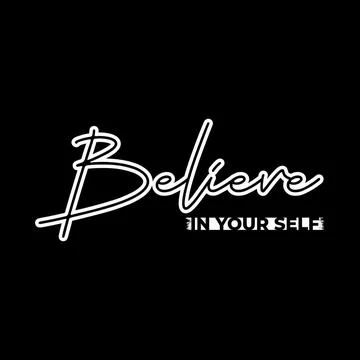 BELIEVE IN YOURSELF Stock-Illustration