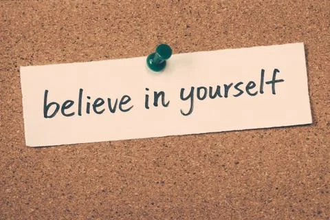 Believe in yourself Stock Photos