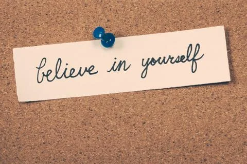 Believe in yourself Stock Photos