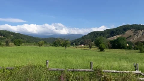 Belitsa Rila mountain panorama Video stock 247930944