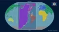 Belize - 3D tube zoom (Kavrayskiy VII projection). Continents 4k or 4k+ Resolution