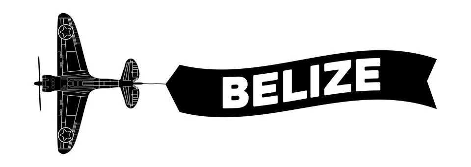 Belize advertisement banner Stock Illustration