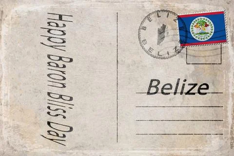 Belize Baron Bliss Day Background Stock Illustration