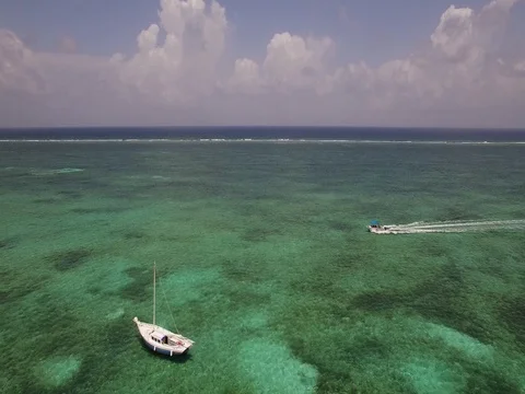 Belize boats Video stock 76717917