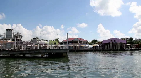 Belize City Dock Stock Footage 41775218