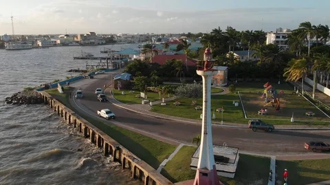 Belize City Lighthouse Stock Footage 108454289