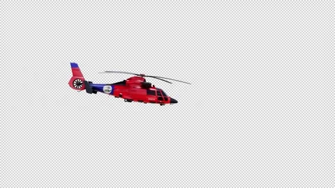 Belize Coast Guard Helicopter Transparent Stock-Footage 314736655