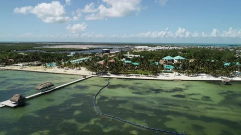 Belize-Coastline-2 Video stock 128902883