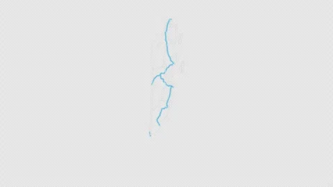 Belize Country Line Map Self Drawing Animated Overlay, Alpha 4K Stock Footage 340289225