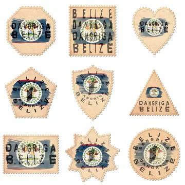 Belize Dangriga Postage Stamps Photos