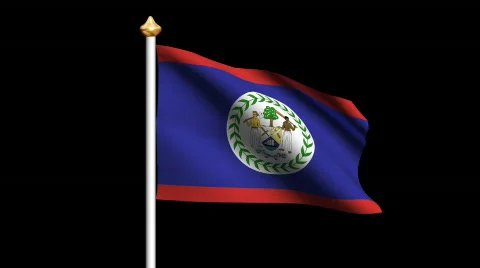 Belize flag Video stock 562634