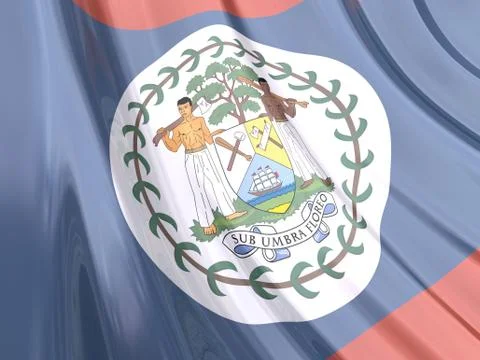 Belize Flag Stock Illustration