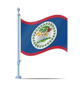 Belize flag Stock Illustration