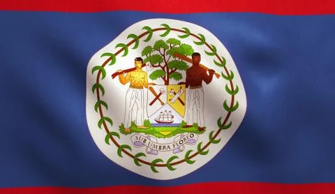 Belize Flag Stock Illustration