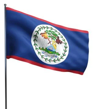 Belize Flag Image Stock Illustration