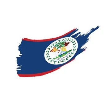 Belize flag, vector illustration Stock Illustration