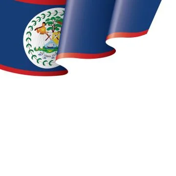 Belize flag, vector illustration on a white background Stock Illustration