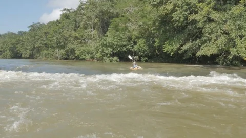 Belize Kayak 02 Stock Footage 88838505