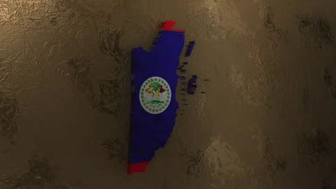 Belize Map 库存影片 278955118