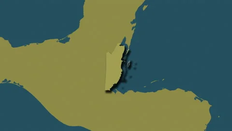 Belize map - glide. Shadow. Pattern. Stock Footage 147534270