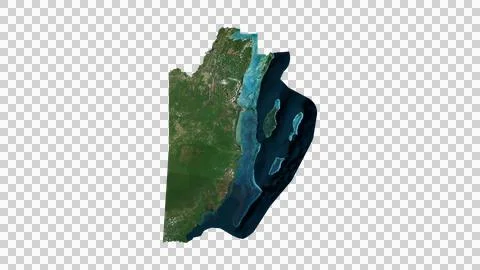 Belize Map Stock Illustration