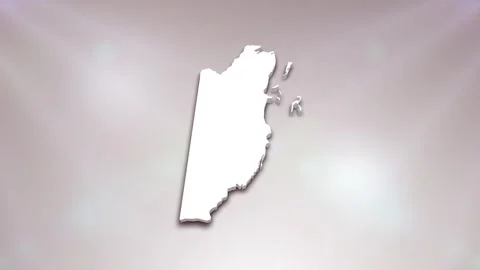 Belize Map Intro Video stock 241980937