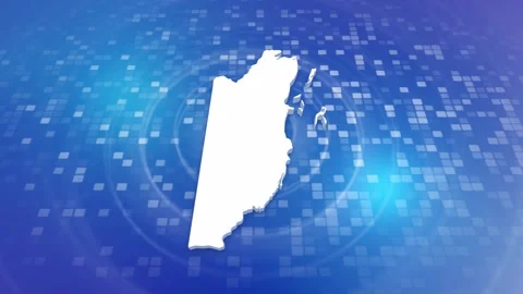 Belize Map Intro Stock Footage 247909901