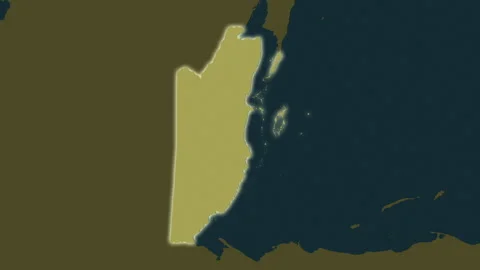 Belize map - solid. Glow. Pattern. | Stock Video | Pond5