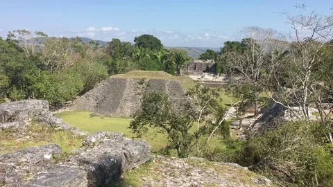 Belize Mayan temples Video stock 76696399