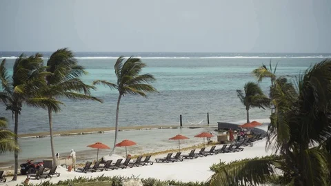 Belize tropical resort Vídeos de archivo 108070938