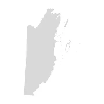 Belize vector map country. Belize illustration symbol contour Stock Illustration