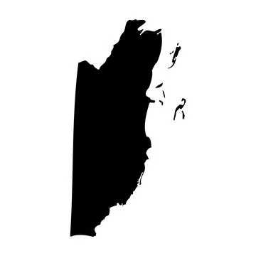Belize vector map silhouette Stock Illustration