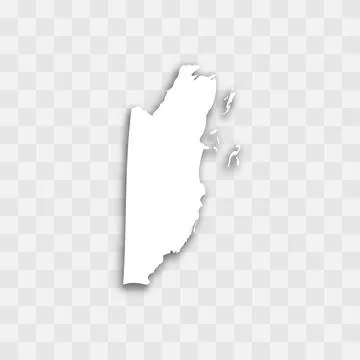 Belize vector map silhouette Stock Illustration