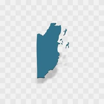 Belize vector map silhouette Stock Illustration