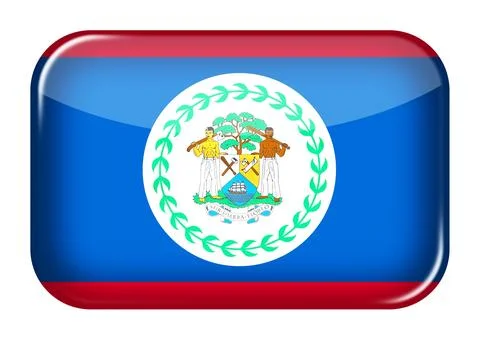 Belize web icon rectangle button 스톡 일러스트